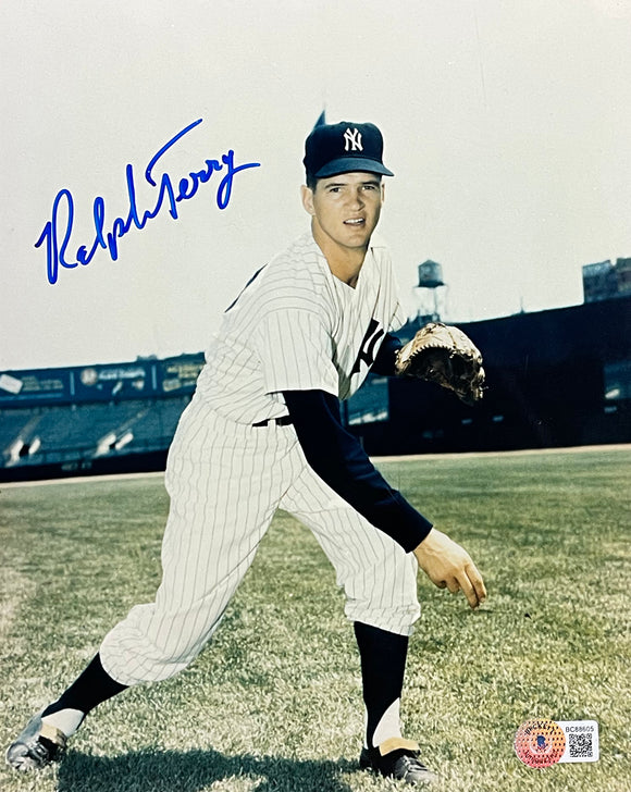 Ralph Terry New York Yankees Signed 8x10 Baseball Photo BAS Sports Integrity