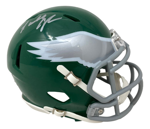 Randall Cunningham Signed Philadelphia Eagles Throwback Mini Speed Helmet BAS Sports Integrity