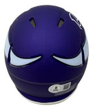 Randy Moss Signed Minnesota Vikings Mini Speed Helmet BAS
