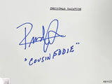 Randy Quaid Signed Christmas Vacation Movie Script Cousin Eddie Insc BAS - Sports Integrity