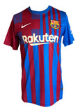 Raphina Signed Barcelona 2021/22 Nike Soccer Jersey BAS