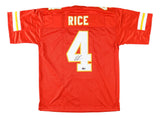 Rashee Rice Kansas City Signed Red Football Jersey JSA Hologram