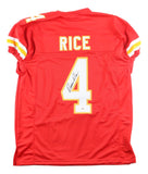 Rashee Rice Kansas City Signed Red Pro Cut Football Jersey PSA/DNA Hologram