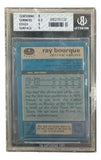 Ray Bourque 1981-82 Topps #5 Trading Card BAS Near Mint 7