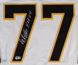 Ray Bourque Boston Signed White Hockey Jersey HOF 04 BAS