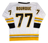 Ray Bourque Boston Signed White Hockey Jersey HOF 04 BAS