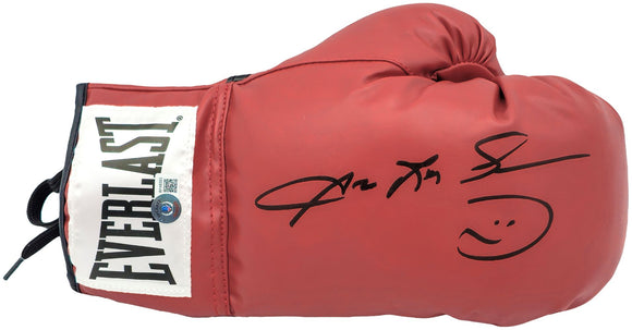 Sugar Ray Leonard Signed Red Everlast Right Hand Boxing Glove BAS