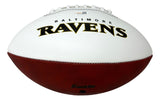 Ray Lewis Signed Baltimore Ravens Logo Football BAS
