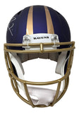 Ray Lewis Signed Baltimore Ravens FS Alternate Purple Authentic Speed Helmet BAS