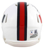 Ray Lewis Signed Miami Hurricanes Mini Speed Helmet BAS