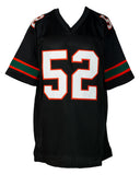 Ray Lewis Signed Custom Black Pro Style Football Jersey BAS ITP