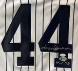 Reggie Jackson Signed New York Yankees Majestic Authentic Jersey HOF 93 BAS
