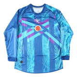 Rene Higuita Signed Columbia Higuita Brand Blue Soccer Jersey JSA