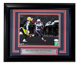Rhamondre Stevenson Signed Framed 8x10 New England Patriots Photo JSA
