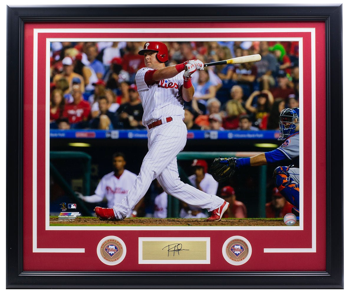 Rhys Hoskins Framed 16x20 Phillies Baseball Photo w/ Laser