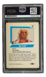 This Ric Flair Signed 1991 WCW #39 Wrestling Trading Card by Sports Integrity is PSA-graded, inscribed 16x, and features his stats, birthplace, height, weight, career details, and a headshot of him in a red robe.