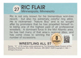 Ric Flair Signed Reprint 1982 All Stars Card #27 Rookie Card BAS