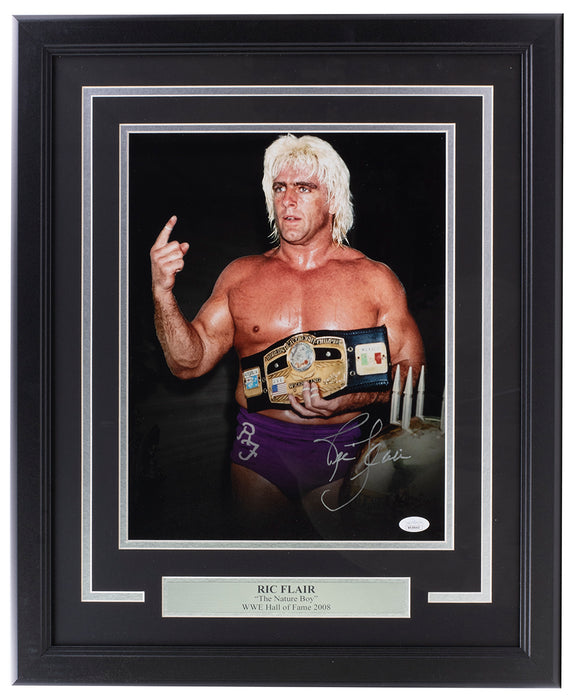 Ric Flair Signed Framed 11x14 WWE Photo JSA ITP Sports Integrity