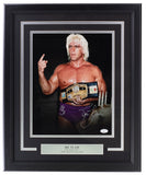 Ric Flair Signed Framed 11x14 WWE Photo JSA ITP