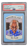 Ric Flair Signed RP 1982 All Stars Card #27 Wooooo Insc PSA/DNA Auto