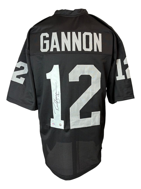 Rich Gannon Oakland Signed Black Football Jersey PSA/DNA Hologram