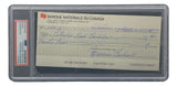 Maurice Richard Signed Montreal Canadiens Personal Bank Check #170 PSA/DNA Sports Integrity