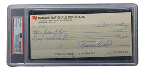Maurice Richard Signed Montreal Canadiens Personal Bank Check #184 PSA/DNA Sports Integrity