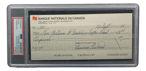 Maurice Richard Signed Montreal Canadiens Personal Bank Check #24 PSA/DNA Sports Integrity