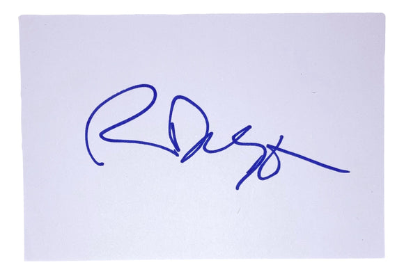 Richard Dreyfuss Signed 3x5 Index Card JSA Sports Integrity