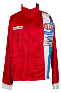 Richard Petty Signed Red Custom STP NASCAR Jacket JSA