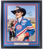 Richard Petty Signed Framed 16x20 Nascar Close Up Photo JSA