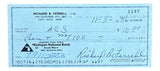 Rick Ferrell Boston Red Sox Signed Personal Bank Check #1197 BAS Sports Integrity