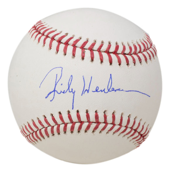 Rickey Henderson Signed Oakland A's MLB Baseball JSA ITP Sports Integrity