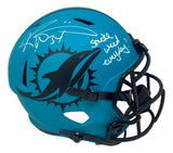 Ricky Williams Signed Dolphins FS Rave Speed Replica Helmet Smoke Everyday BAS