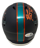 Ricky Williams Signed Dolphins Rivalries Mini Speed Helmet Smoke Weed JSA QR