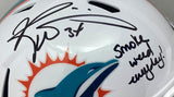 Ricky Williams Signed Dolphins FS Speed Replica Helmet Smoke Weed Everyday BAS