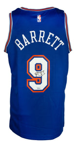 RJ Barrett Signed New York Knicks Nike Swingman Basketball Jersey Fanatics