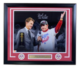 Rob Thomson Signed Framed 16x20 Philadelphia Phillies Photo Red October BAS Sports Integrity