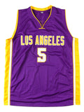 Robert Horry Los Angeles Signed Purple Basketball Jersey BAS