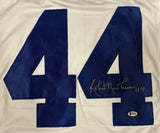 Robert Newhouse Dallas Signed White Football Jersey BAS
