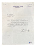 Senator Robert A Taft Signed Letter BAS U09850