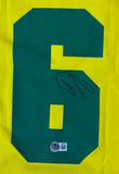 Roberto Carlos Signed In Black Brazil 1997/98 Nike Soccer Jersey BAS