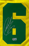 Roberto Carlos Signed Brazil Yellow Nike Soccer Jersey 2 BAS Sports Integrity