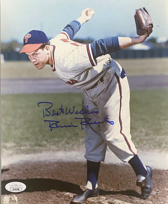 Robin Roberts Rookie Robin Roberts Signed 8x10 Philadelphia Phillies Photo JSA AL44180 ...