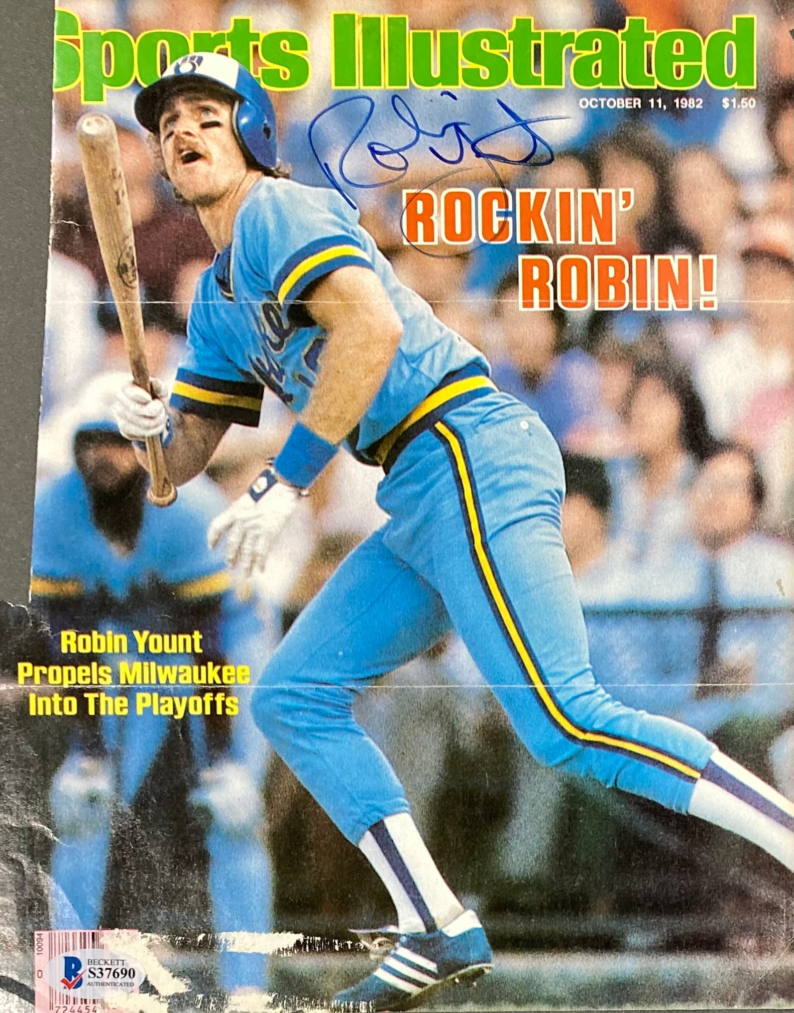 Robin Yount Signed Milwaukee Brewers Sports Illustrated Magazine Cover –  Sports Integrity