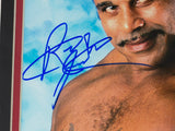 Rocky Johnson Signed Framed 8x10 WWE Photo JSA Sports Integrity