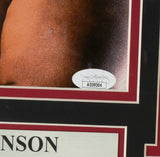 Rocky Johnson Signed Framed 8x10 WWE Photo JSA