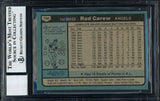 Rod Carew Low Signed 1980 Topps #700 Angels Trading Card BAS Auto 10