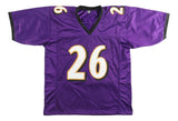 Rod Woodson Baltimore Signed Purple Football Jersey SB XXXV Champs BAS