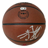 Dennis Rodman Signed Chicago Bulls NBA Wilson Logo Basketball BAS w/ Case